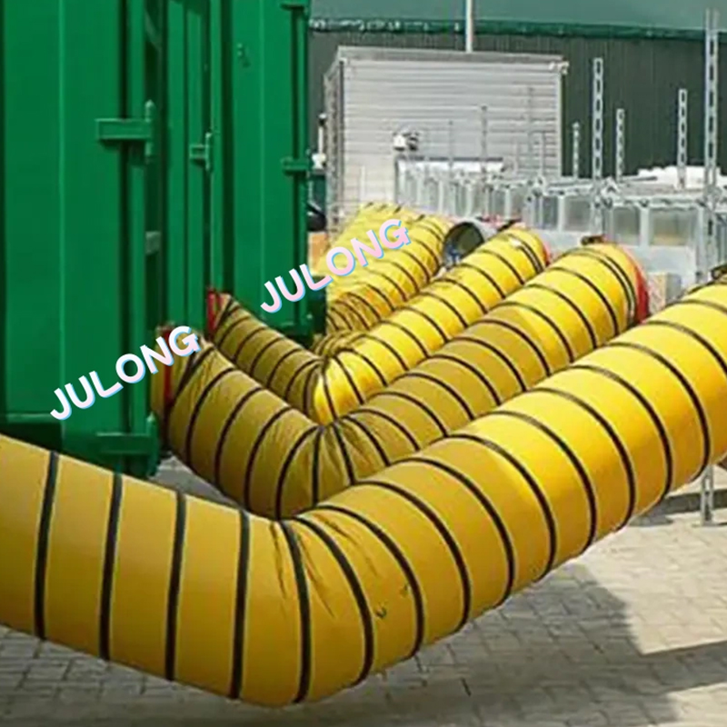 Țesătură din poliester acoperită cu conducte de aer din PVC pentru construcții de construcții industriale