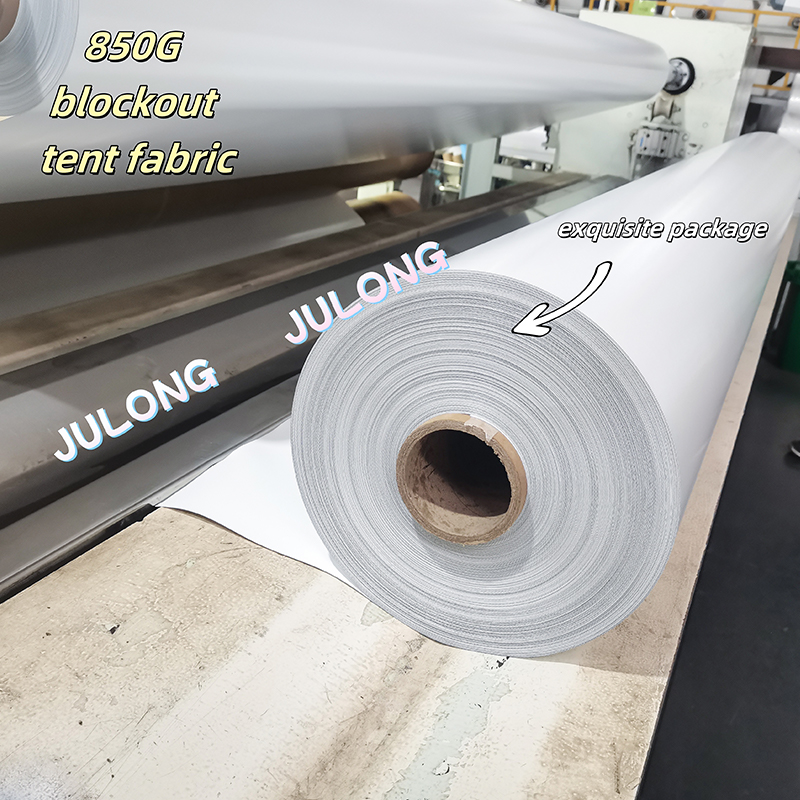 Țesătură de cort de marfă acoperită cu 850g din PVC